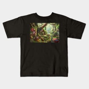 Surreal magic forest Kids T-Shirt